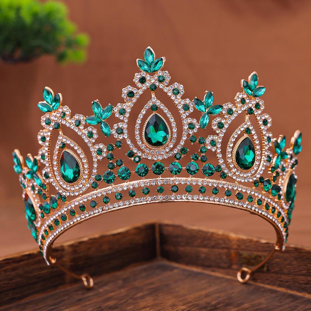 Элегантный свадебный головной убор в виде короны со стразами для свадеб и конкурсов красоты