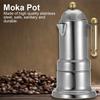 Кофеварка эспрессо Moka Pot из нержавеющей стали с предохранительным клапаном 200 мл