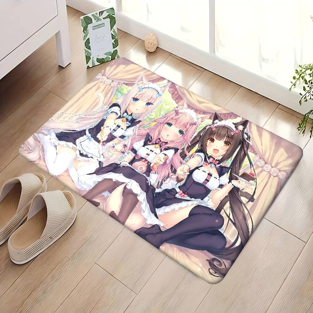 Nekopara Anime Room Mats Retro Multiple Choice Living Room Kitchen Rug Non-Slip Welcome Rug