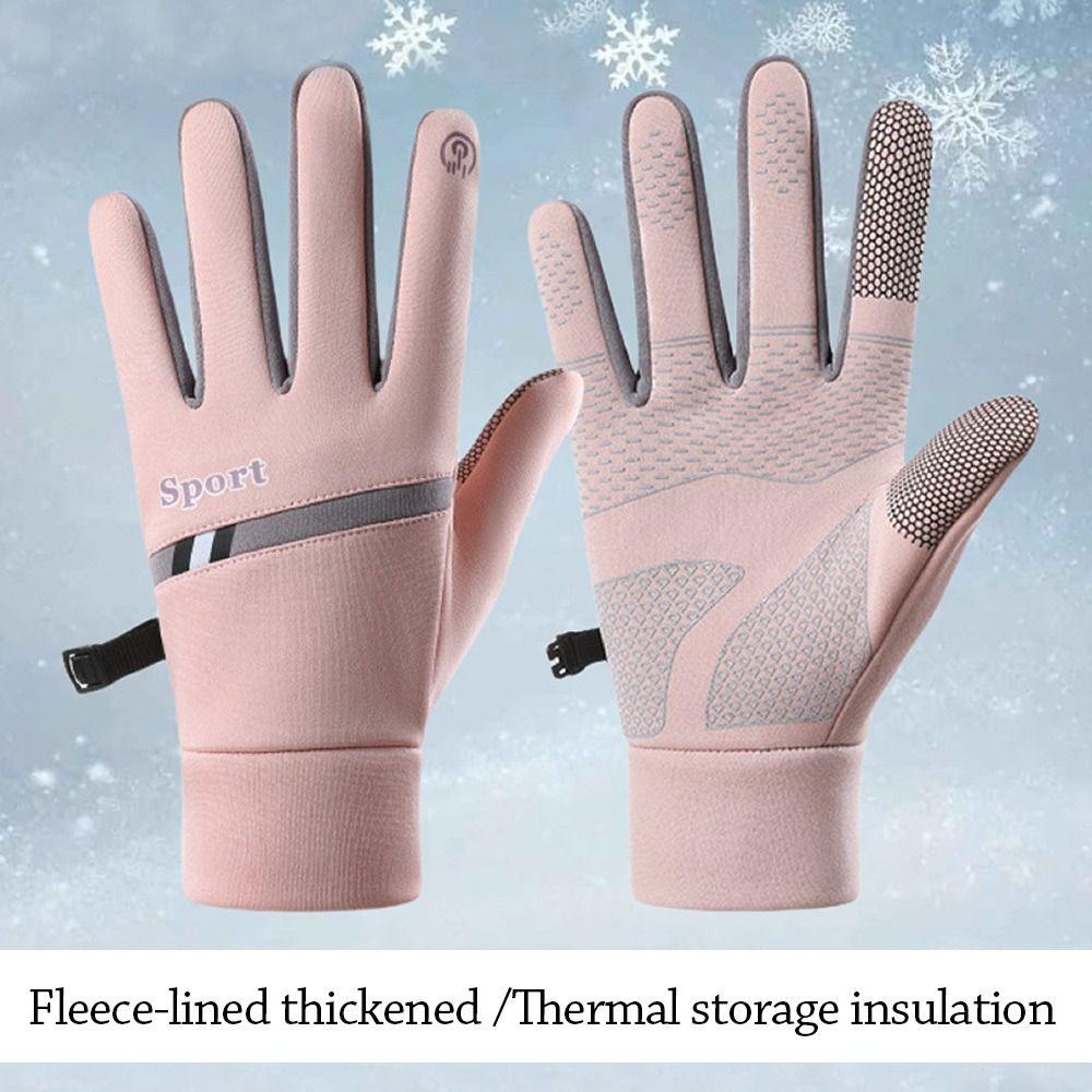 Nonslip Touchscreen Mitten Lining Fleece Cycling Gloves Fashion Winter Gloves Outdoor