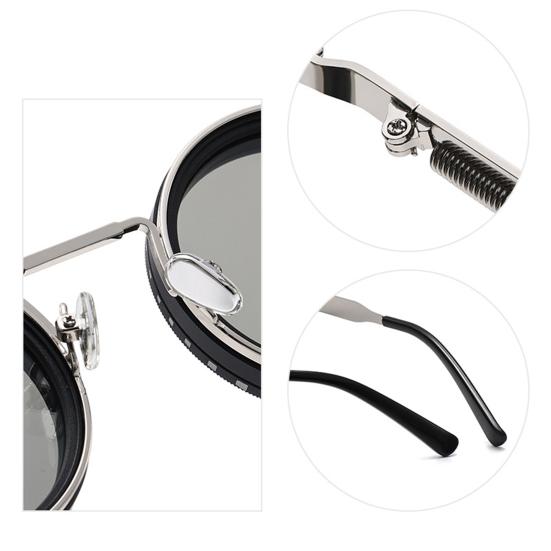 Регулируемые по тону поляризационные солнцезащитные очки 1-9 передача круглые очки с линзами с ND-фильтром для мужчин защита от УФ-лучей очки для пляжа путешествий