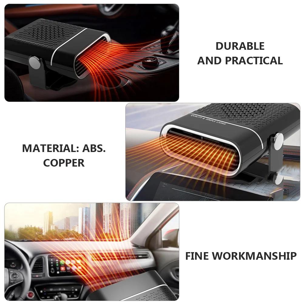 12V/24V Electric Car Heater Fan Fast Heating Window Windshield Defogging Defrosting Heater Non-slip Base Auto Accessories