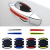 4PCS 3D Car Accessories Open Stickers Warning Auto Universal Reflective Mark Car Door Strips Tape Safety Handle Exterior Decal