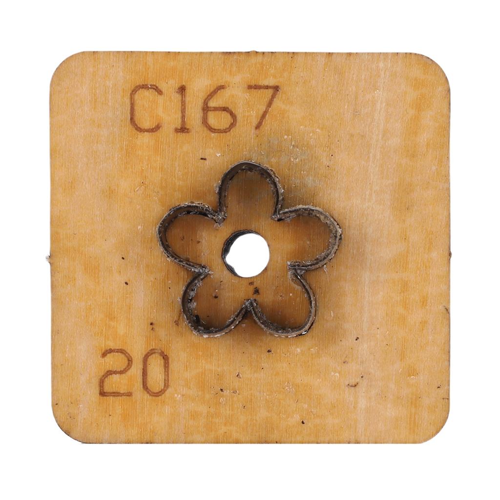 Кожаный резак в форме цветка Металлический инструмент для кожевенного ремесла Штамп для вырубки Инструмент для рукоделия