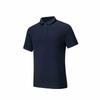 Comfortable Versatile Breathable Casual Short Sleeve Polo Shirt Men Tops Deep-Night-Blue 152527145-4
