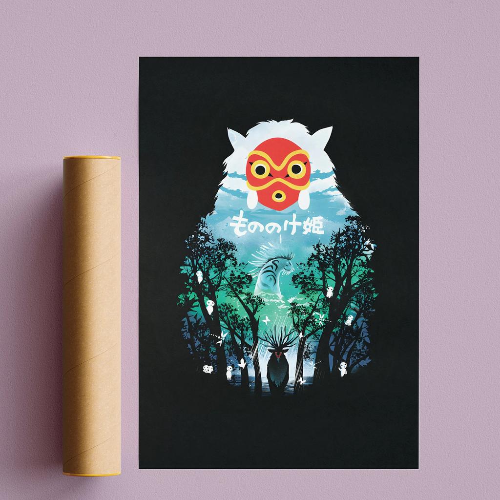 Поп-аниме-фигурка Хаяо Миядзаки/Patlabor/Тоторо, постер в стиле манга, эстетическое настенное искусство, домашний декор для детей в стиле каваи, винтажный принт на холсте