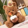 Cute Brown Bear Soft Doll Barcelo Bear Decorative Ornaments Cake Bear Plush Soothing Toys Stuffed Toys Advent Gifts