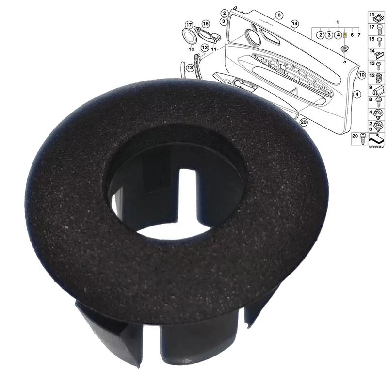 Car Interior Upgrades Black Door Lock Pin Trim Left Door Lock Button Trim Accessory Non-Deformation Wear-Resistant