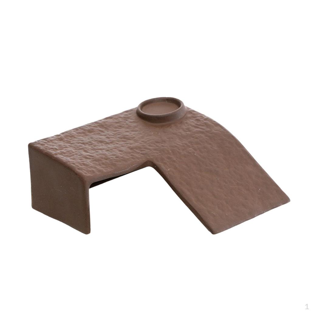 Turtle Basking Platform Climbing Shelf Ceramic Tank Dock Decor Terrace Reptile Hide Cave