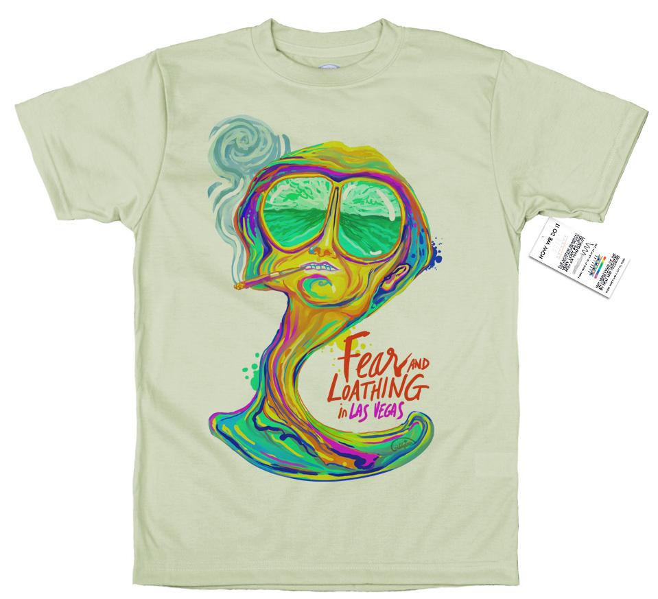 Fear And Loathing In Las Vegas T Shirt Psychedelic Design
