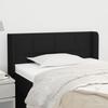 Headboard with Ears Black 103 x 16 x 78 88 cm Fabric