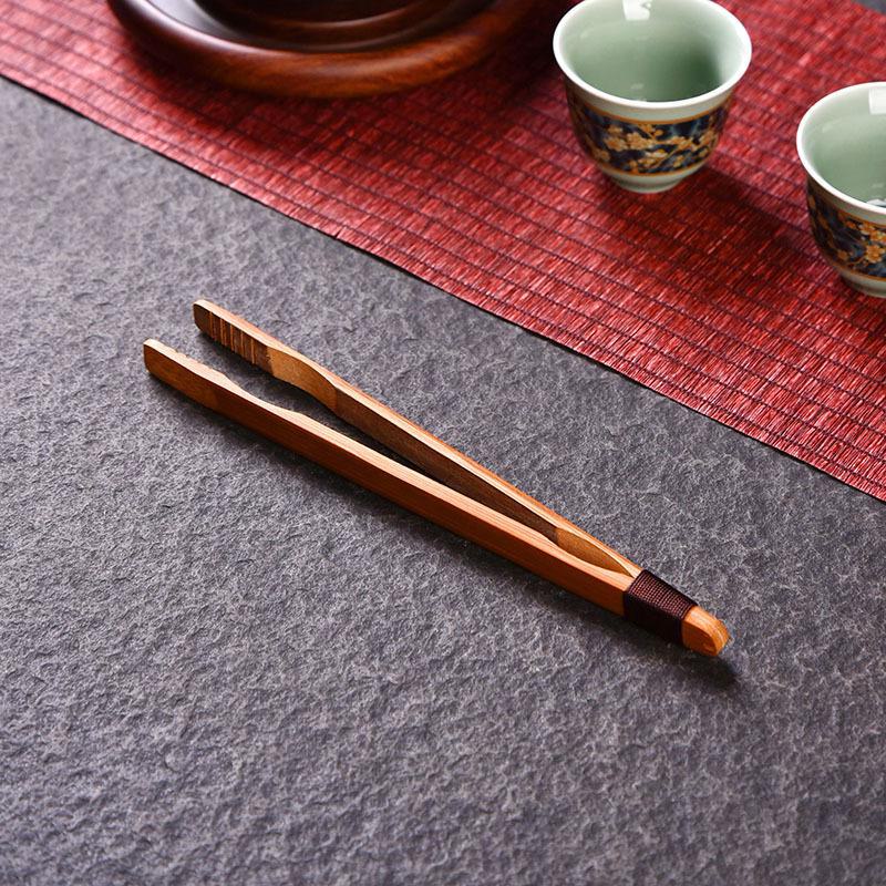 Handcrafted Japanese Bamboo Anti-Scalding Tea Tweezers with Tassels - Non-Slip Kung Fu Tea Set Clips