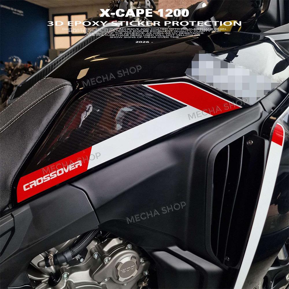 Tank Pad for Moto Morini X-Cape 1200 2025 2026 3D Resin Sticker Protection Kit