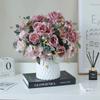Rose Artificial Peony Flowers Landscape Silk Hydrangea Fashion Bridal Bouquet  Wedding Arrangements