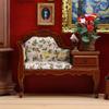 Y4QA Collector Grade 1 12 Scale Dollhouses Chaise Lounge Hand Carved Wooden Sofa Scenario Display Ready