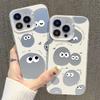 Applicable To Apple 15 Mobile Phone Case IPhone13/14promax Cute Cartoon Briquette 11/12 Color Silver Matte Xs