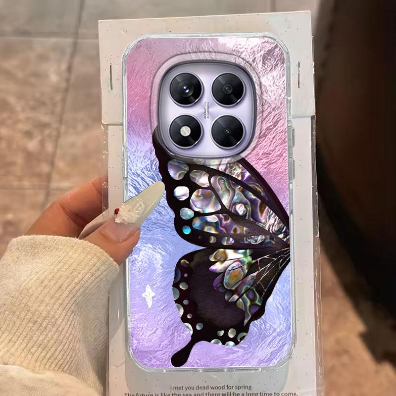 Case For Redmi Note 14 Pro Plus 13 Pro 14S 14C 13C A3 Xiaomi 14T 13T Pro 5G Phone Cover Butterfly For Redmi A5 Protective Bags