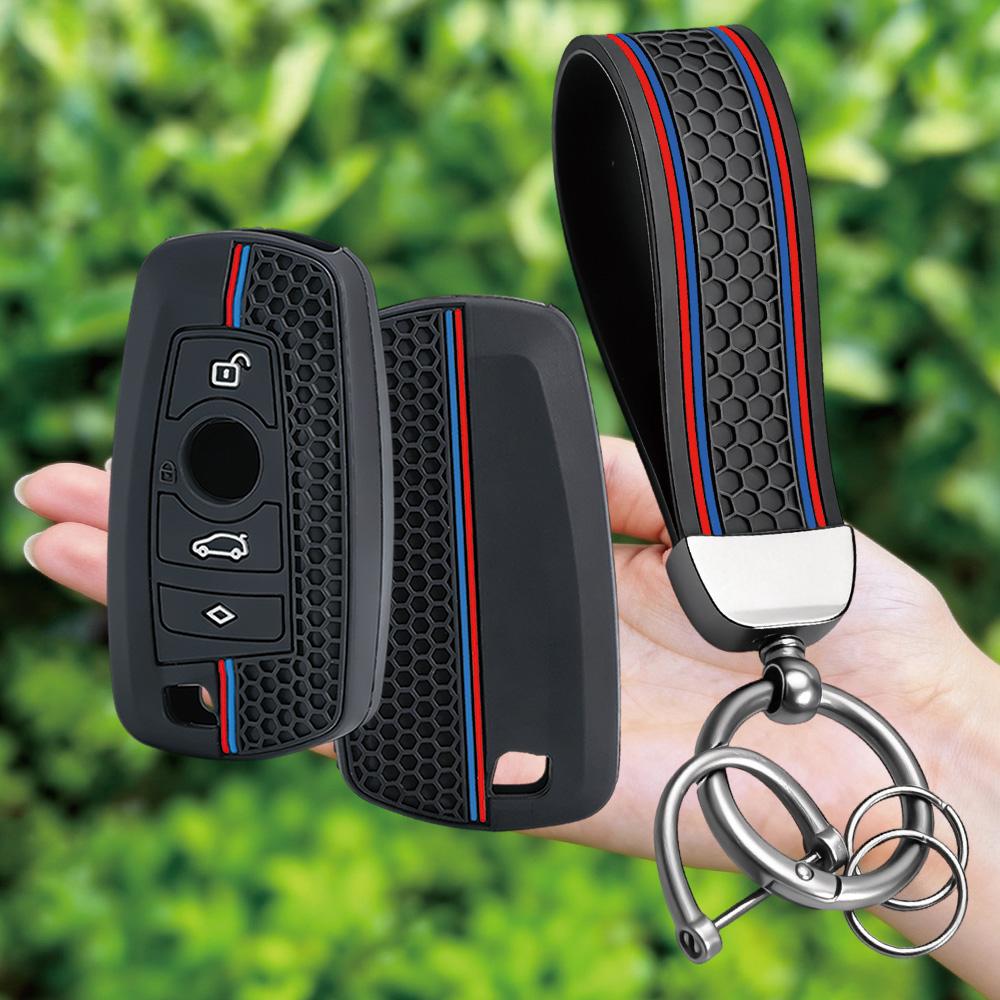 Keychain Silicone Car Key Case Cover For BMW 1 2 3 4 5 6 7 Series X1 X3 X4 X5 X6 F36 F25 F26 F30 F34 F10 F07 F20 Z10 G30 F15 F16
