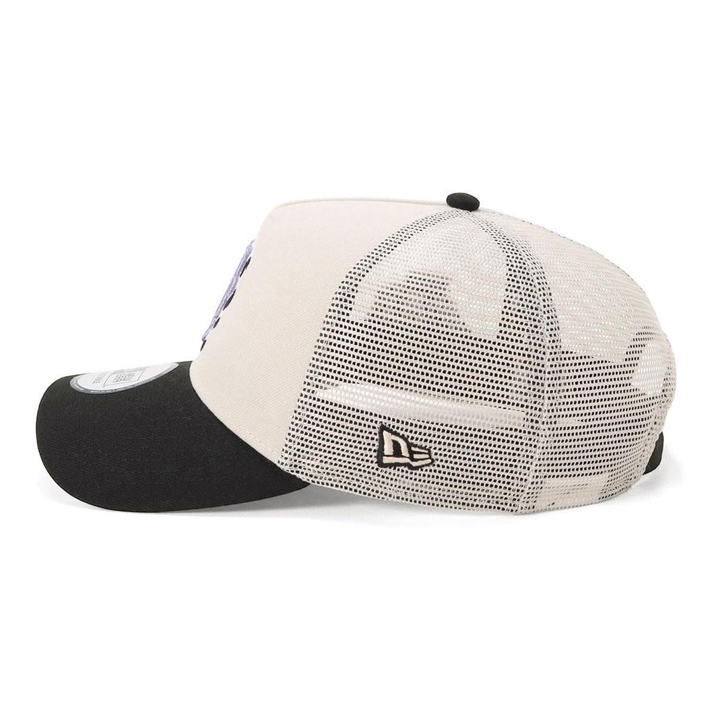 NEW ERA 9FORTY AFrame Trucker Mesh Cap NYM Stone Black White 15228700