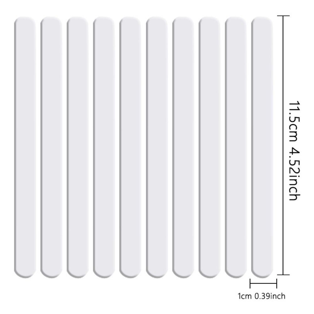 20Pcs Clear Reusable Ice Cream Sticks Summer Ice Cream Bars Rose Gold Acrylic Popsicle Sticks