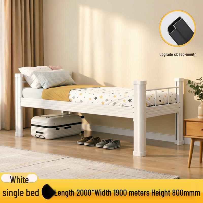 Iron Bunk Bed - Sturdy, Silent, Thick Frame with High and Low Design for School Use