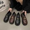 British Style Autumn 2024 New Shoes Autumn Black Single Shoes Platform Heightening Loafers Women's Single Shoes