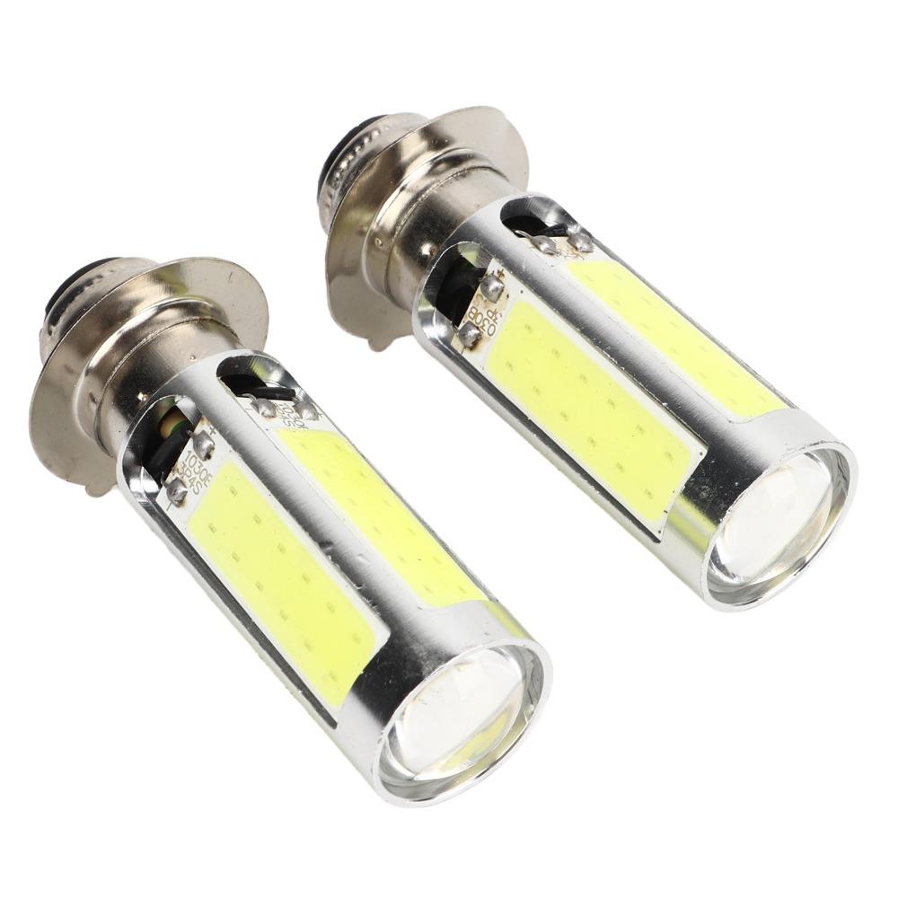 2Pcs Headlight Replacement Motorcycle Headlight Bulbs 6000K White ATV Headlight Bulbs