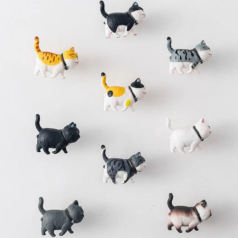 Resin Wardrobe Door Knob Handle Lovely Hanging Hooks Furniture Cat Shape Drawer Knobs Kids Bedroom