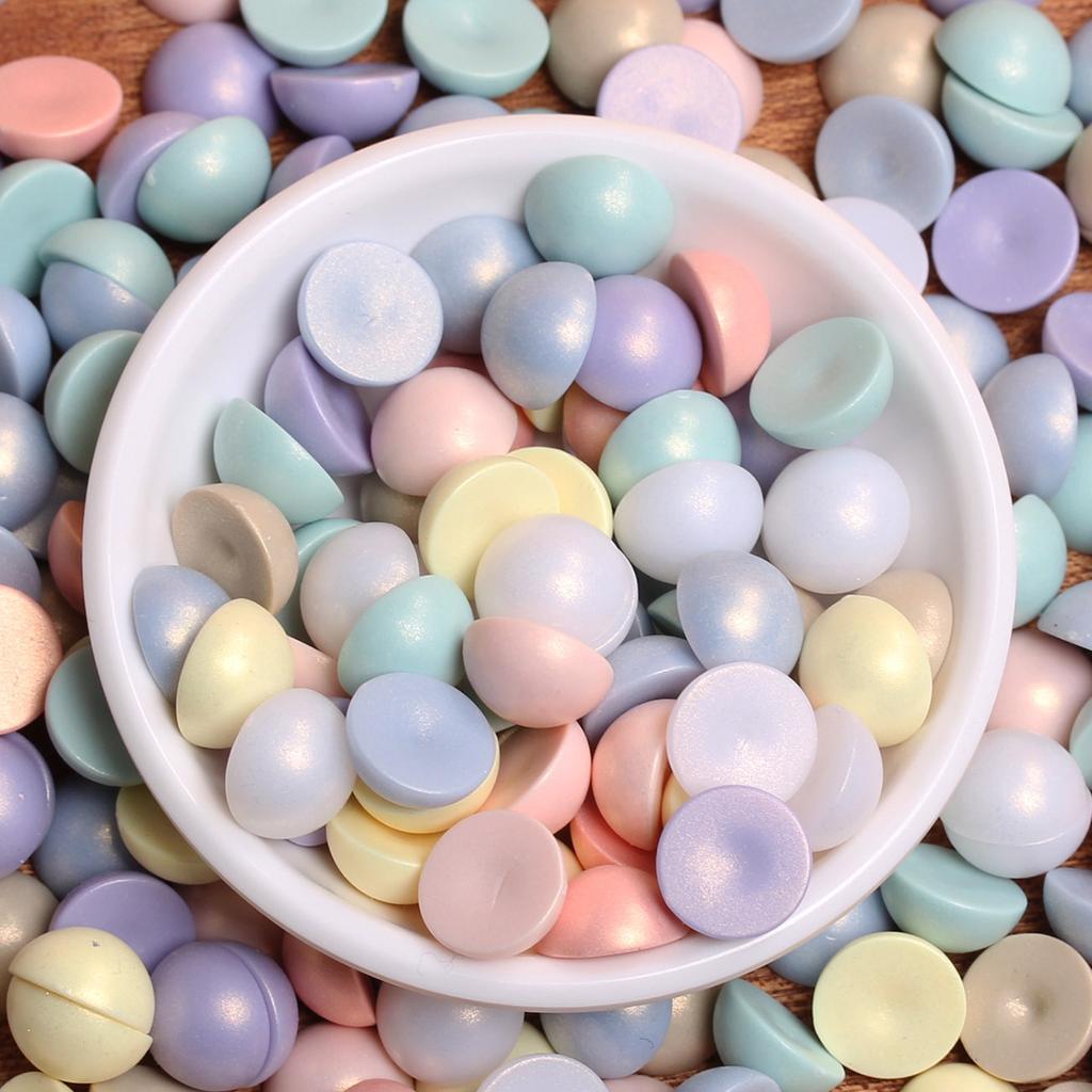 500 г, около 1100 шт., матовые макароны «сделай сам», для изготовления полукруглых бусин диаметром 12 мм, ювелирных изделий