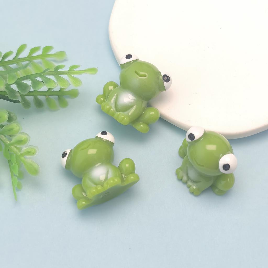 Resin Frog Mini 3D Slime Charms for Slime Supplies,Phone Case Decor,Snow Global Tumblers Declaration