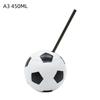 450/600ML Soccer Shaped Drinking Cup with Straw and Lid BPA Free Reusable Mug for Children Home School Daily Use