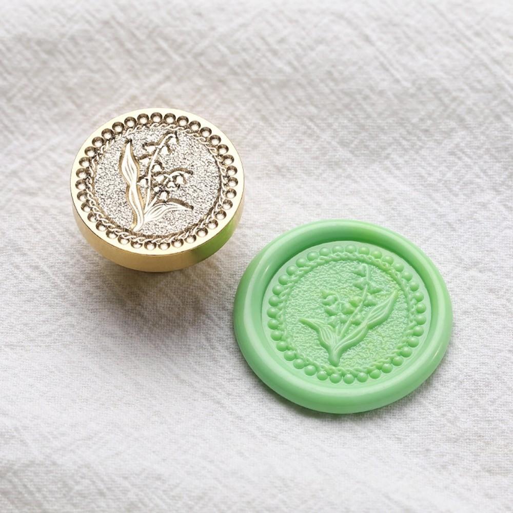 Round Wax Seal Stamp Flowers Sealing Wax Supplies Scrapbooking Sealing Wax Gift Packaging Cards