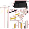 Paint Roller Set with Extension Pole, Tray, and Brush - Yellow/White