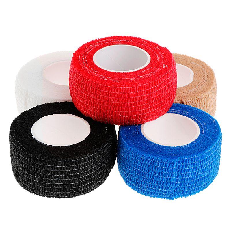 24 шт. нетканые материалы, одноразовые самоклеящиеся эластичные ручки для татуировок, 2,5*5 см, разные цвета