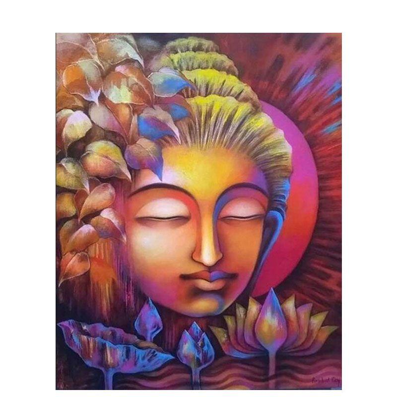 Алмазная живопись буддизм горный хрусталь искусство 5D Diy Алмазная вышивка религиозные фигуры полная круглая мозаика дома декабрь