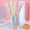 1000 шт. Пластиковые соломинки для питья, экологически чистые, без бисфенола А, многоразовые соломинки, красочные соломинки для вечеринок, для напитков, колы, соевого молока