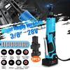 60N.m Portable Cordless Rechargeable Ratchet Wrench 28V 3/8" Inch Electric Right Angle Wrench 60N.m With 1/2 Batteries