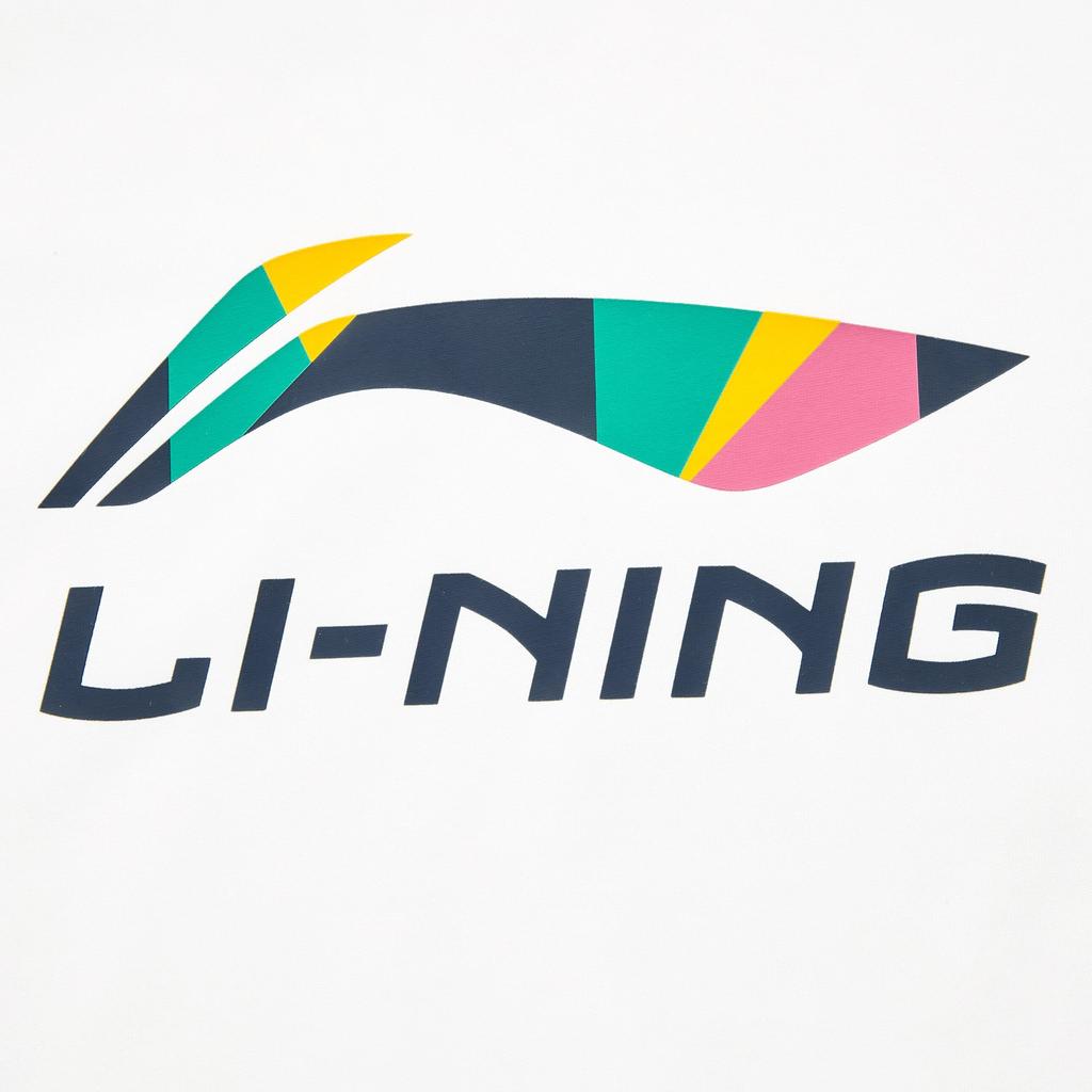 Футболка с коротким рукавом с большим логотипом Li Ning, специальная для соревнований, шорты миди с пятью точками, повседневный спортивный костюм, унисекс, спортивная одежда AHSVD61-1+YAPV001-1