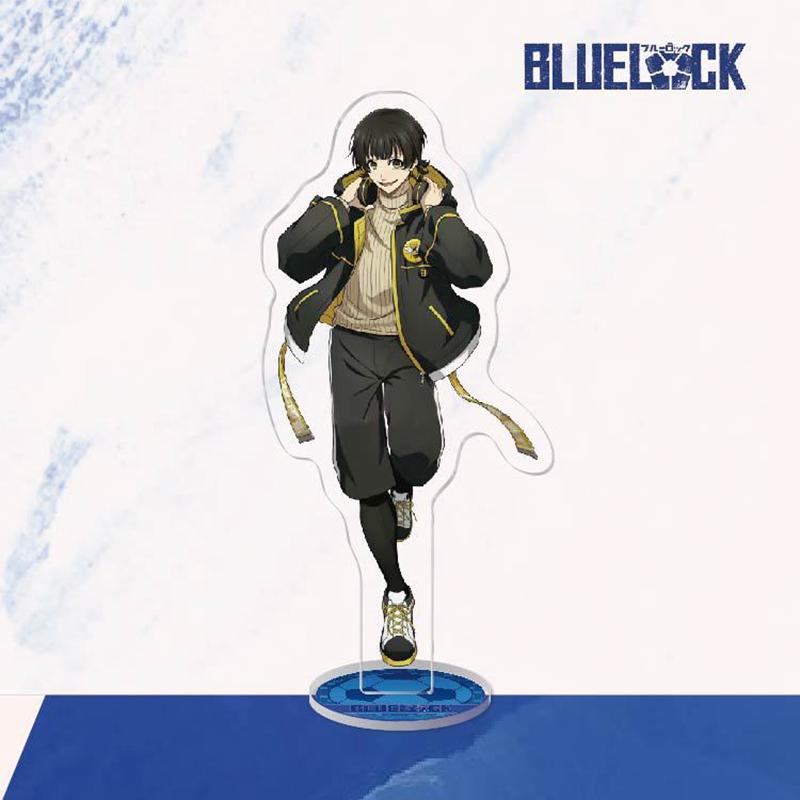 Модель подставки с синим замком, брелок для ключей Isagi Yoichi Bachira Meguru Kira Ryosuke Chigiri Hyoma, украшение для стоящего знака