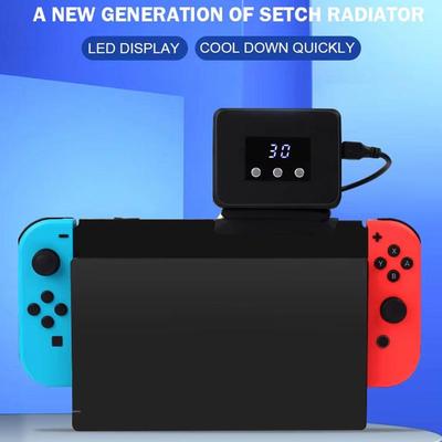 Охлаждающий вентилятор для игровой консоли Nintendo Switch 2, вентилятор для рассеивания тепла, док-станция-кулер со светодиодным дисплеем для хоста NS 2, радиатор