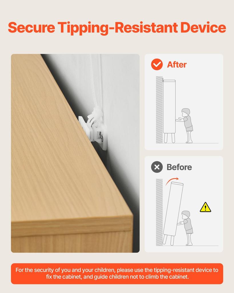 5 Drawer Rattan Dresser, Modern Closet Dresser for Bedroom, Natural Rattan Chest of Drawers with Metal Handles & Wooden Legs, Chest Clothing Organizer