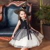 Halloween Children's Dresses Princess Dresses Middle and Large Children's Dresses Cosplay Performance Clothes with Witch Hat