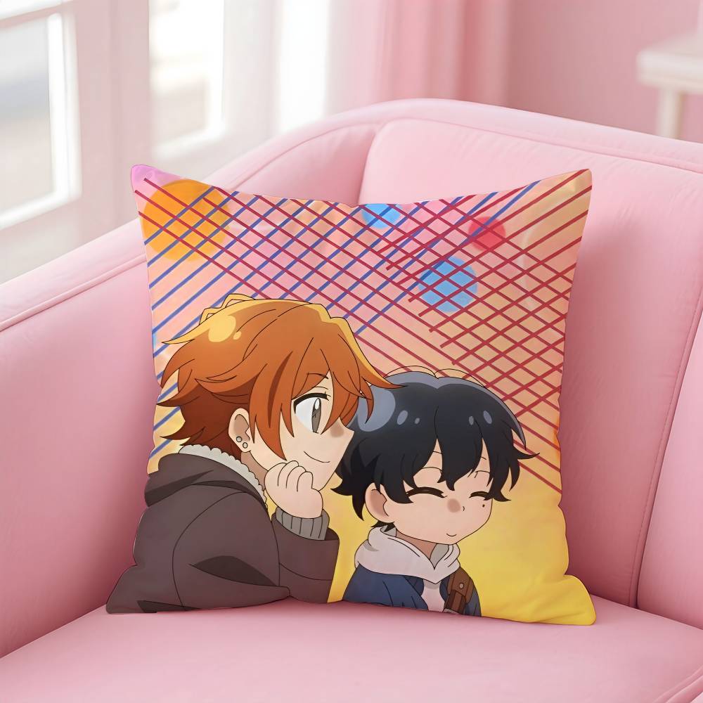 Наволочка для подушки с изображением персонажей аниме BLSS-Sasaki и M-Miyano, удобная, для дивана-кровати, шелковистая, элегантная, с невидимой молнией, декоративная наволочка на заказ.