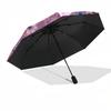 1pc Floral Pattern Design Umbrella with Plastic Handle,Suitable for All Seasons Umbrellaptys26054