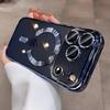 Прозрачный чехол с покрытием для Magsafe для iPhone 17 16 15 Pro Max Plus 17 Air 14 13 11 12 Магнитная защита камеры Мягкий чехол