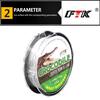 FTK Нейлоновая леска для зимней рыбалки 0,08–0,25 мм, 2,9–12,5 фунтов, 1,3–5,7 кг, аксессуары для лески