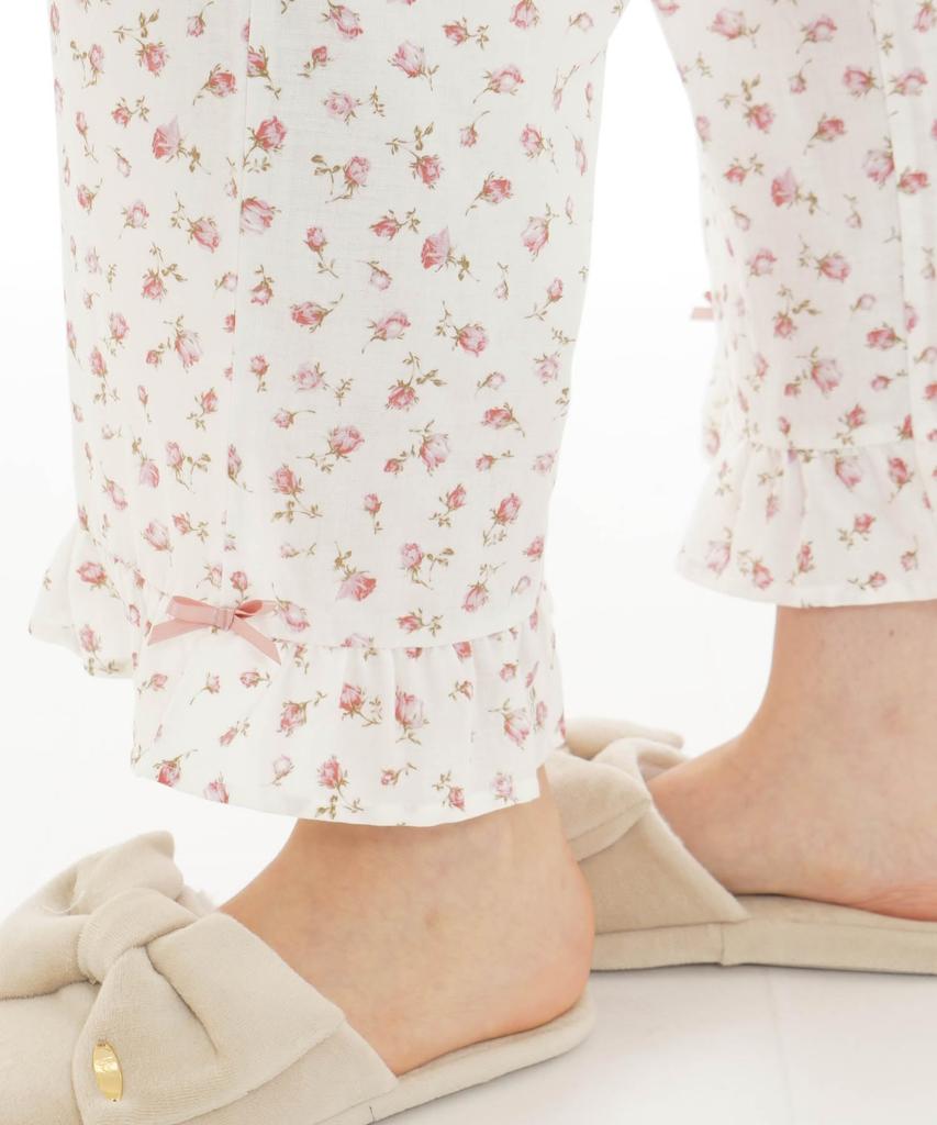 Пижамный комплект Gauze Petite Rose Пижама белая [Narue] 50/Double Женская