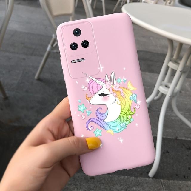 Чехол для Xiaomi Poco F4, чехол с милым мультяшным пришельцем, мягкий силиконовый чехол из ТПУ для телефона Xiaomi Poco F4 GT PocoF4, противоударный чехол