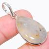 Ювелирный кулон из стерлингового серебра 925 пробы с кварцем Лодолит 1,65 дюйма S1s01