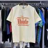 Summer new European and American trendy brand R unisex couple's loose pullover short-sleeve T-shirt, youth short-sleeve T-shirt